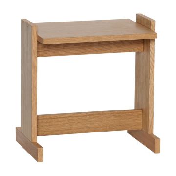 Măsuță auxiliară cu aspect de lemn de stejar 30x44 cm Futu – Hübsch
