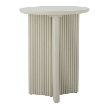 Măsuță auxiliară rotundă cu aspect de lemn de brad ø 40 cm Edith – Bloomingville