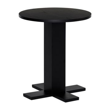 Măsuță auxiliară rotundă cu aspect de lemn de stejar ø 45 cm Koohi – Hübsch