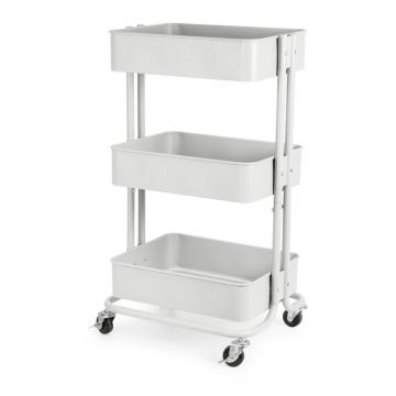 Măsuță de servire cu roți din metal 36,5x43 cm Grena – Compactor