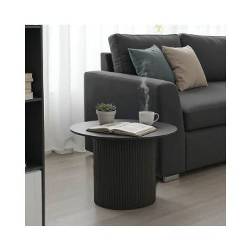 Masuta de cafea Dovel, MDF si metal, D70x45 cm