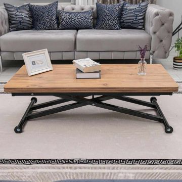 Masuta de cafea, Hanah Home, Home, MDF, Pin / Negru