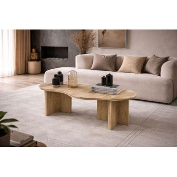 Masuta de cafea, Hanah Home, Messina, 120x41.8x55 cm, PAL MELAMINAT, Maro