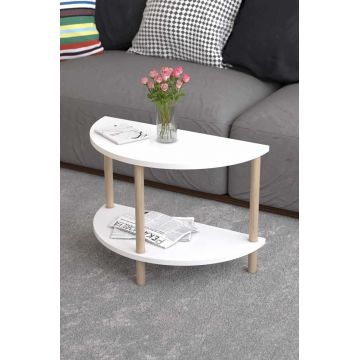 Masuta de cafea, Hanah Home, Peka-0007, 60x42x30 cm, PAL, Alb
