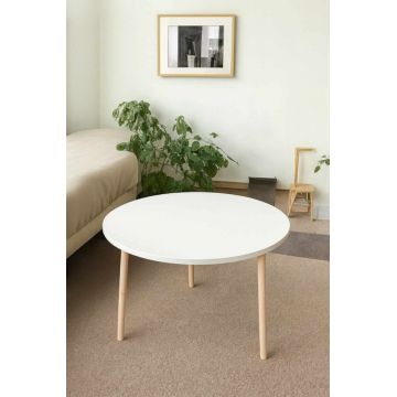 Masuta de cafea, Hanah Home, Peka-208, PAL, Alb