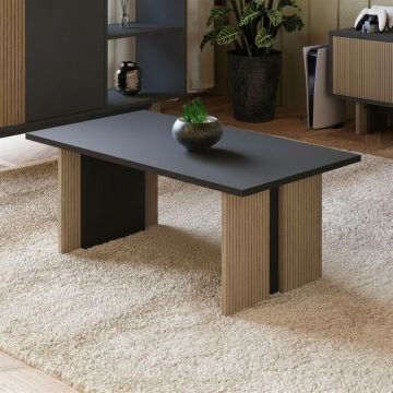 Masuta de cafea, Hanah Home, Ravello, 90x40x50 cm, PAL, Stejar cald / Antracit
