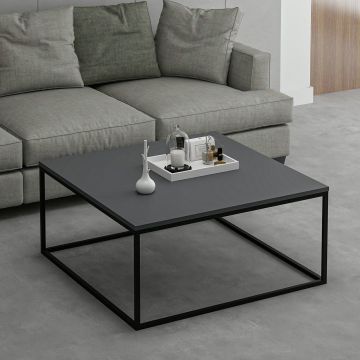 Masuta de Cafea Loni - Anthracite, Gri, 90x41x90 cm - Gri