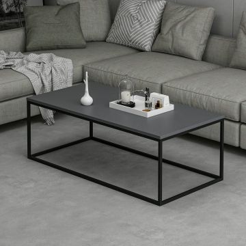 Masuta de Cafea Tiger - Anthracite, Gri, 120x42x60 cm - Gri