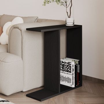 Masuta, Hanah Home, Lotus, 60x60x60 cm, PAL, Negru