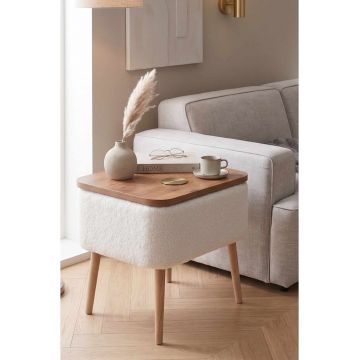 Masuta, Hanah Home, Pkpuf02S, 60x65x30 cm, PAL, Alb