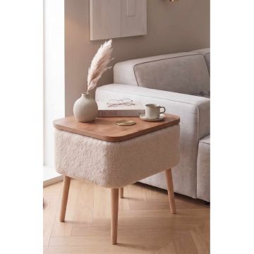 Masuta, Hanah Home, Pkpuf02S, 60x65x30 cm, PAL, Bej