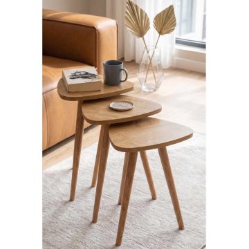 Masute (3 Pieces), Hanah Home, Sensibil452, PAL, Maro