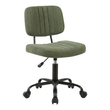 Scaun de birou Warra, verde măsliniu, 50x52x76-86 cm