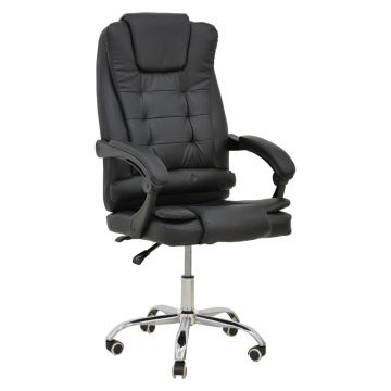 Scaun directorial Toronsi, negru, 60x68x118/128 cm