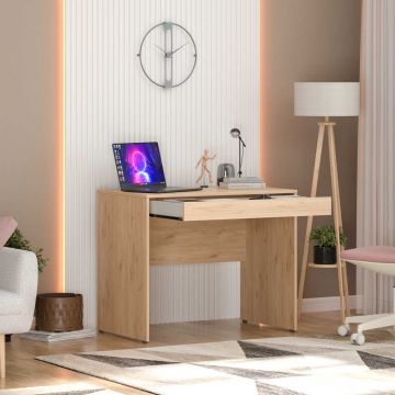 Birou CMS-301-DD-1 Home Collection®, cu sertar, 90x75x55 cm - Stejar