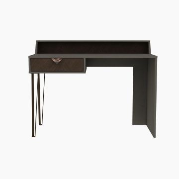 Birou Linea, Gri Inchis/Maro, 120x76x61 cm - Gri