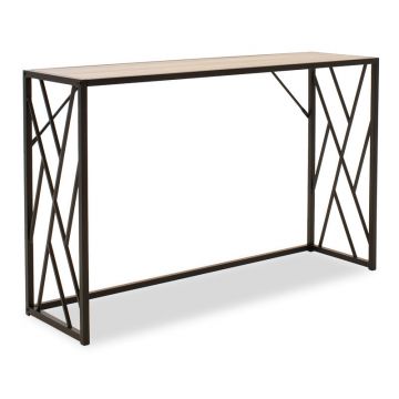 Consola Ivy, nuc - neagra, 120x35x75 cm - Negru