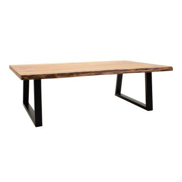 Masa de cafea Boho Miles, Lemn de salcam, Natural, 115x60x45 cm - Natur