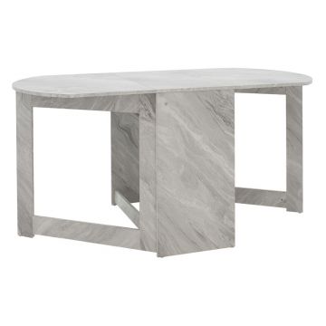 Masa Extensibila Model Aniya, 37-160 x 80 x 77 cm, Diverse culoare - Alb