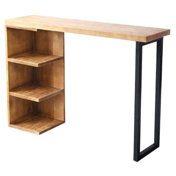 Masa pentru bar, Collins, lemn Natural de pin, 35mm, 139x29x90 cm - Natur