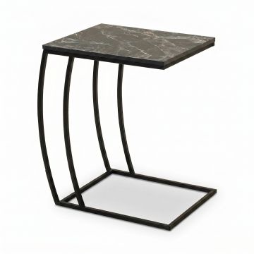 Masuta Cafea Laterala SHP-908-QQ-1 Home Collection® C shape, 50x62x35 cm - Antracit