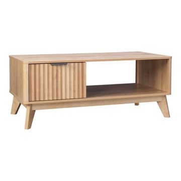 Masuta de cafea, cu aspect Natural Hamea, 110x55x45 cm - Natur
