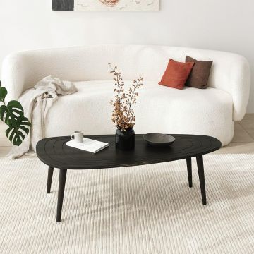 Masuta de Cafea, Lemn Masiv, 115x38x50 cm - Gri