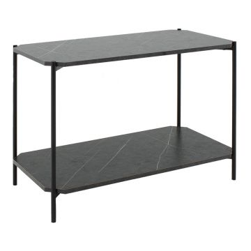 Masuta de cafea Mara, gri inchis - negru, 80x40x55 cm - Gri