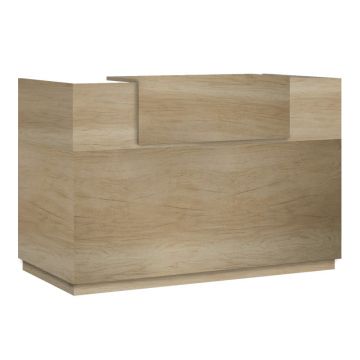 Receptie din lemn, Lotus, Stejar, 200x70x110 cm - Stejar