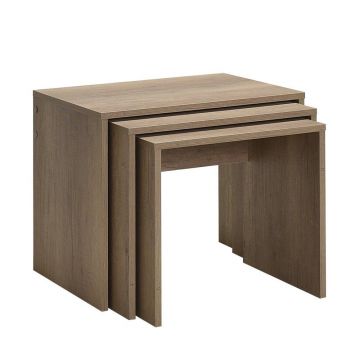 Set 3 Masute Cafea Zigon SHP-103-PP-1 Home Collection®, 55x47x40 cm - Natur