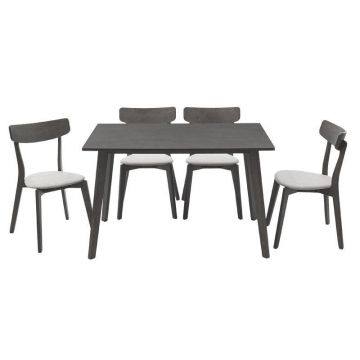 Set de sufragerie Benson - Toto 5 piese 120x75x75cm - Gri