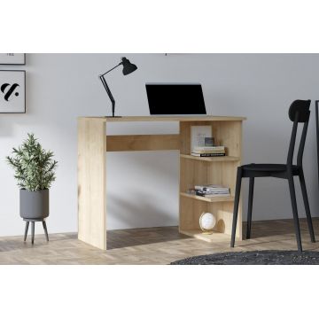Birou Boyce cu rafturi, 90 x 75 x 50 cm - Stejar