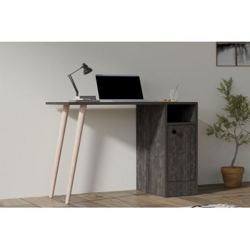 Birou Calvin cu usa, 110 x 75 x 50 cm - Gri