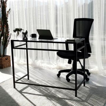 Birou Network M100, Negru, 45x75x100 cm - Negru