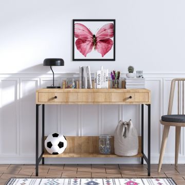 Birou Rex cu sertar, Stejar, 100 x 84 x 60 cm - Stejar