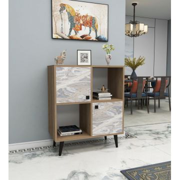 Consolă Balek, Stejar, 75 x 105 x 40 cm - Crem
