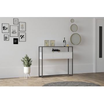 Consola Guarda - White, Alb, 100x29x90 cm - Alb
