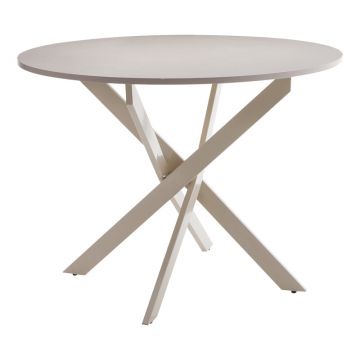 Masa Dammero Crem mdf, crem, D100x75 cm - Bej