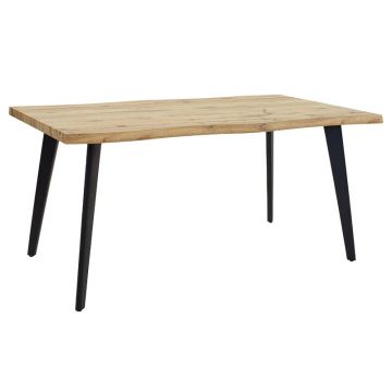 Masa de sufragerie Velto, Sonoma, 160x90x76 cm - Stejar
