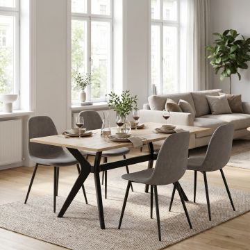 Masă de sufragerie YMS-708-FF-2 Home Collection® Luna, Stejar, 181x75x90 cm - Stejar