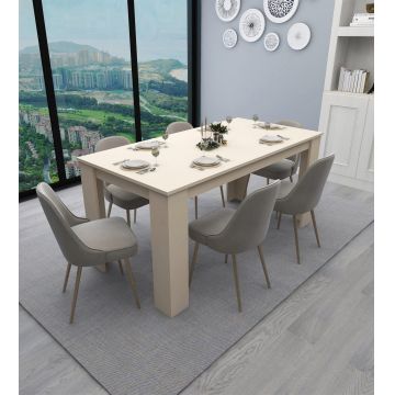 Masă Linus Dining Sufragerie (diverse dimensiuni) - Bej