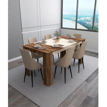 Masă Linus Dining Sufragerie (diverse dimensiuni) - Multicolor