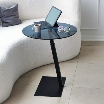 Masuta de cafea Fume - Black, Negru, 40x75x40 cm - Negru