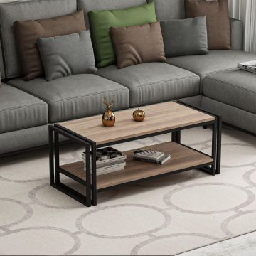Masuta de Cafea Lesa, Stejar, 102x40x45 cm - Stejar