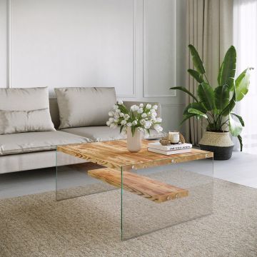Masuta de cafea Niagara S101, Stejar, 75x40x75 cm - Stejar