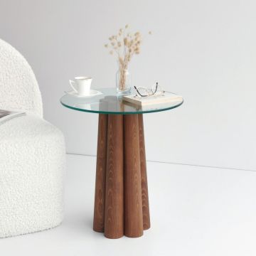 Masuta de cafea Pianeta, Nuc, 50x50x45 cm - Nuc