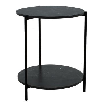 Masuta de cafea Rhythm, negru - negru, D48x60 cm - Negru