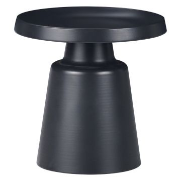 Masuta laterala Ginoze, Metal, D50x50 cm - Negru