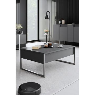 Mobilier de Lux, Anthracite Silver - White Silver, 90x60 cm - AnthracitenSilver