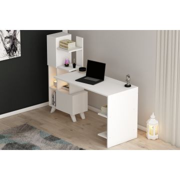 Birou Alis, Alb, 120x60x73 cm - Alb